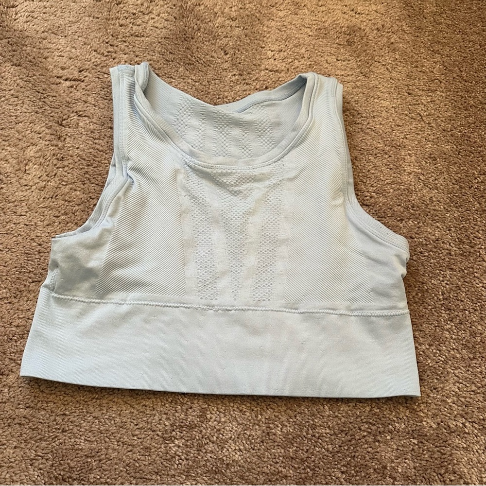Harmony and Balance Light Blue Sports Bra Size L